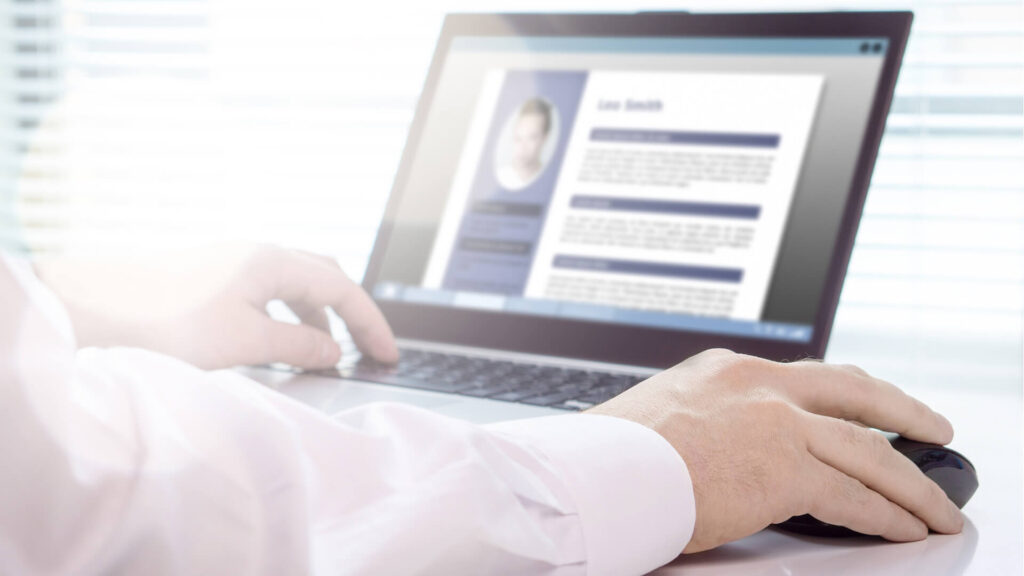 Bewerbungsunterlagen online