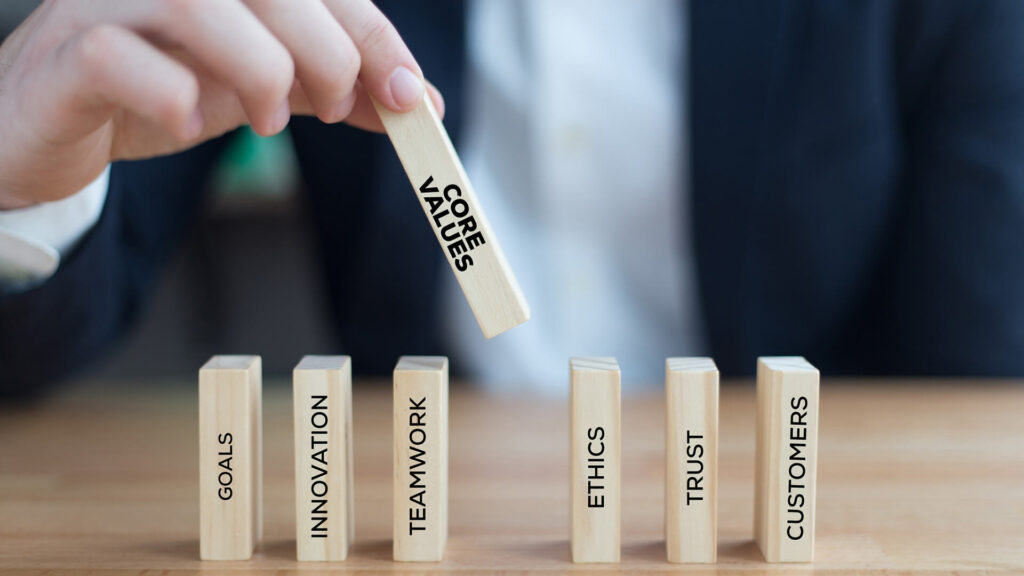 flache Hierarchien Unternehmenswerte