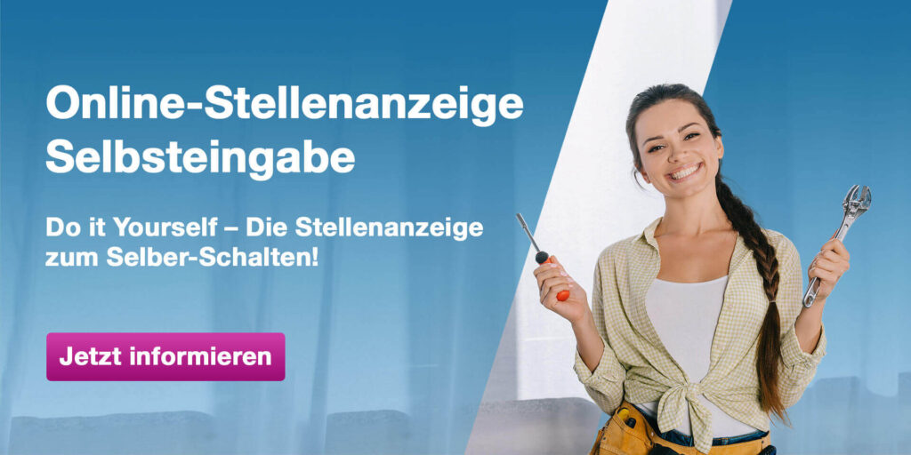 Banner Selbsteingabe Anzeige