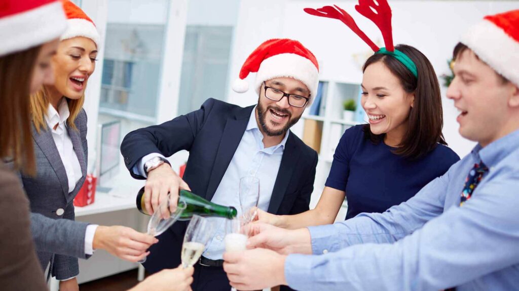 Weihnachtsfeier mit Mitarbeitern