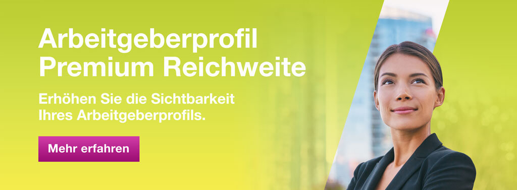 Arbeitgeberprofil Premium Reichweite