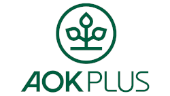 Logo AOK PLUS - Die Gesundheitskasse für Sachsen und Thüringen.