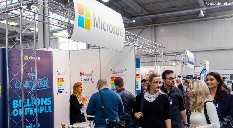 Microsoft bei der akademika augsburg 2016