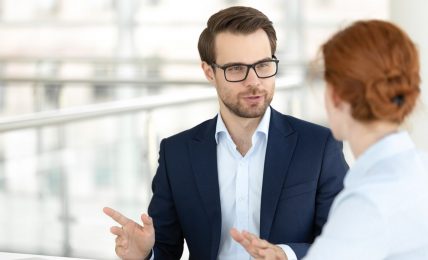 Bewerbungsgespräch Jobmesse