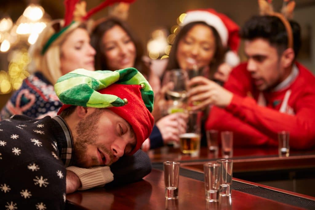 Weihnachtsfeier zu viel Alkohol