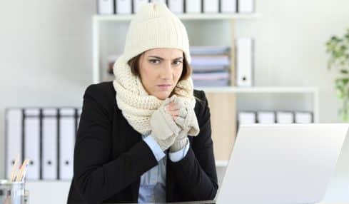 Kälte im Büro