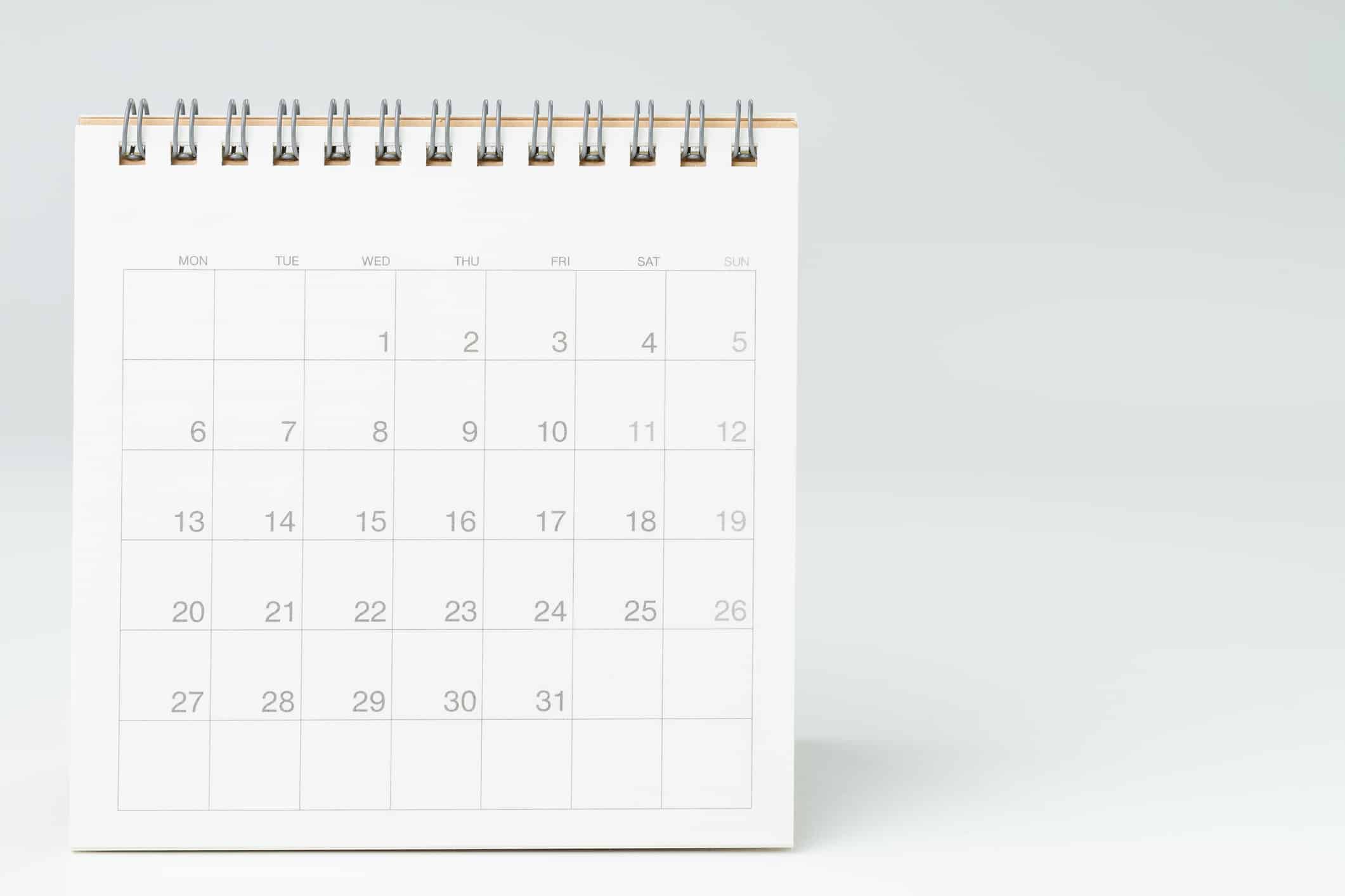 Bewerbungskalender