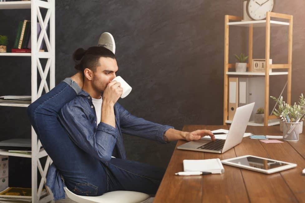 Entspannt im Büro