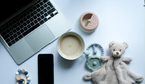 Working mom on maternity leave