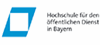 Hochschule für den öffentlichen Dienst in Bayern Hochschule für den öffentlichen Dienst in Bayern