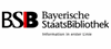 Bayerische Staatsbibliothek Bayerische Staatsbibliothek